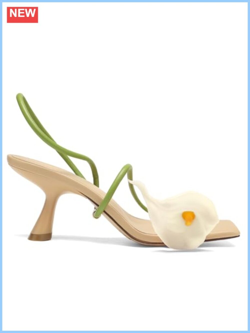 PU Kitten Heel Sandals Square Toe Ankle Strap Wedding Shoes